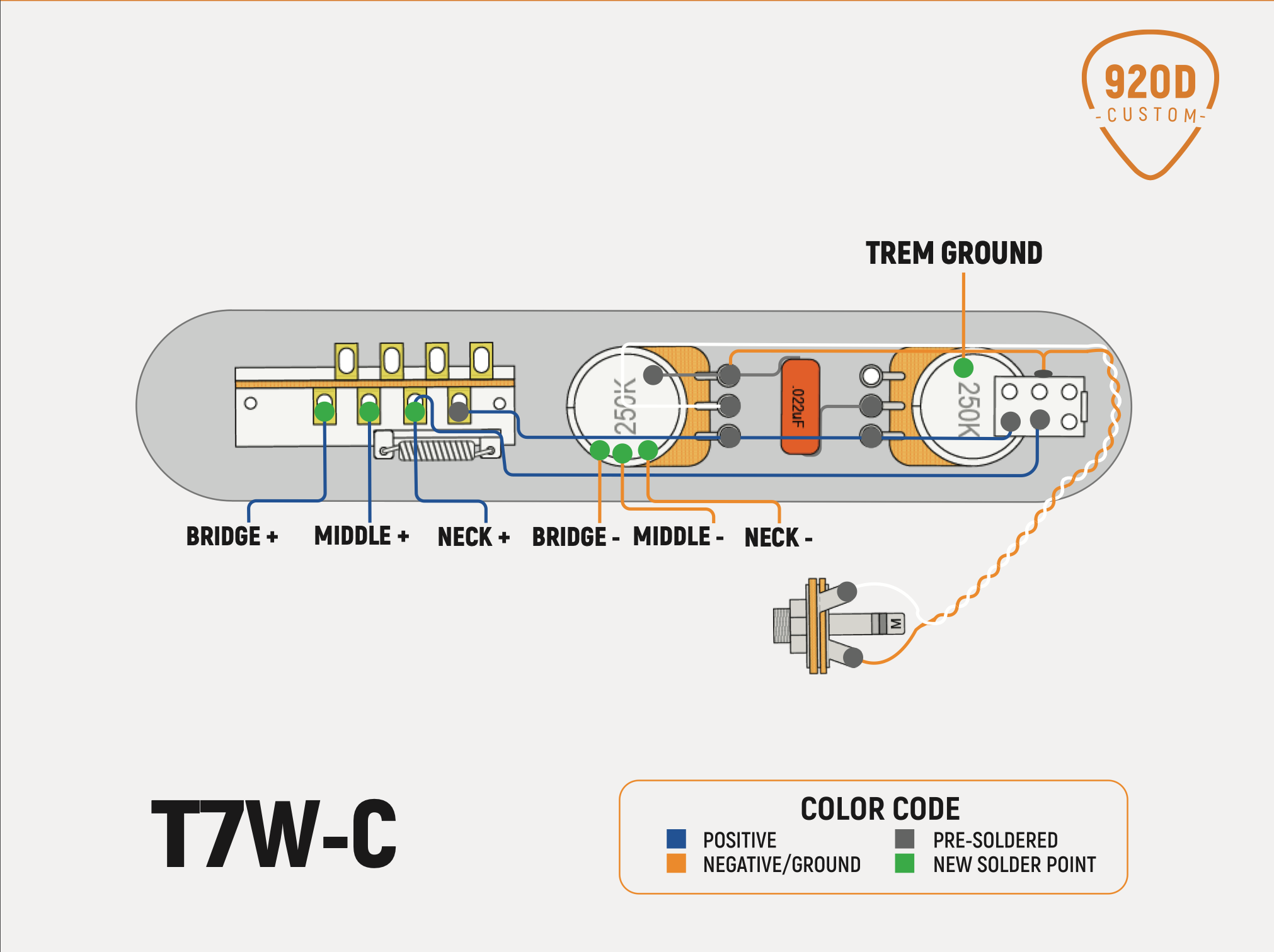 Tele Nashville 7-Way Control Plate