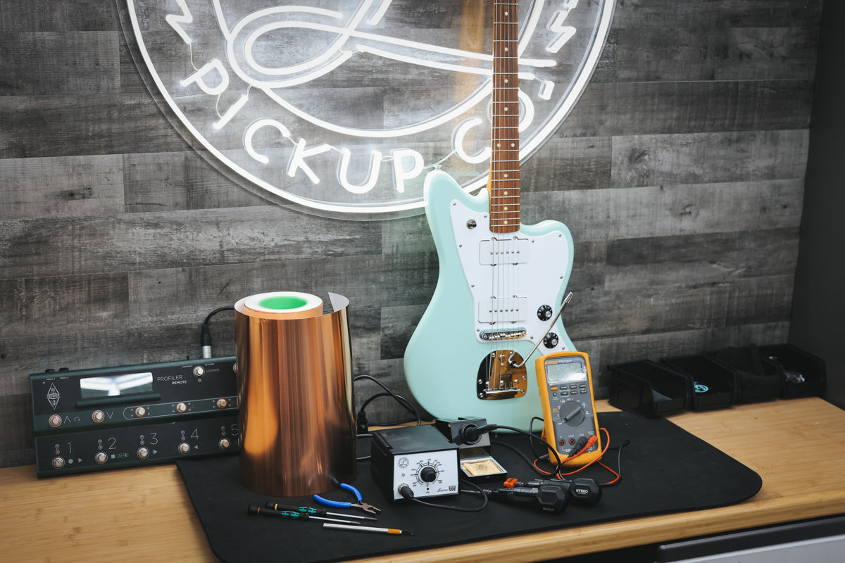 Lambertones Pickups Blog about guitar shielding with copper tape