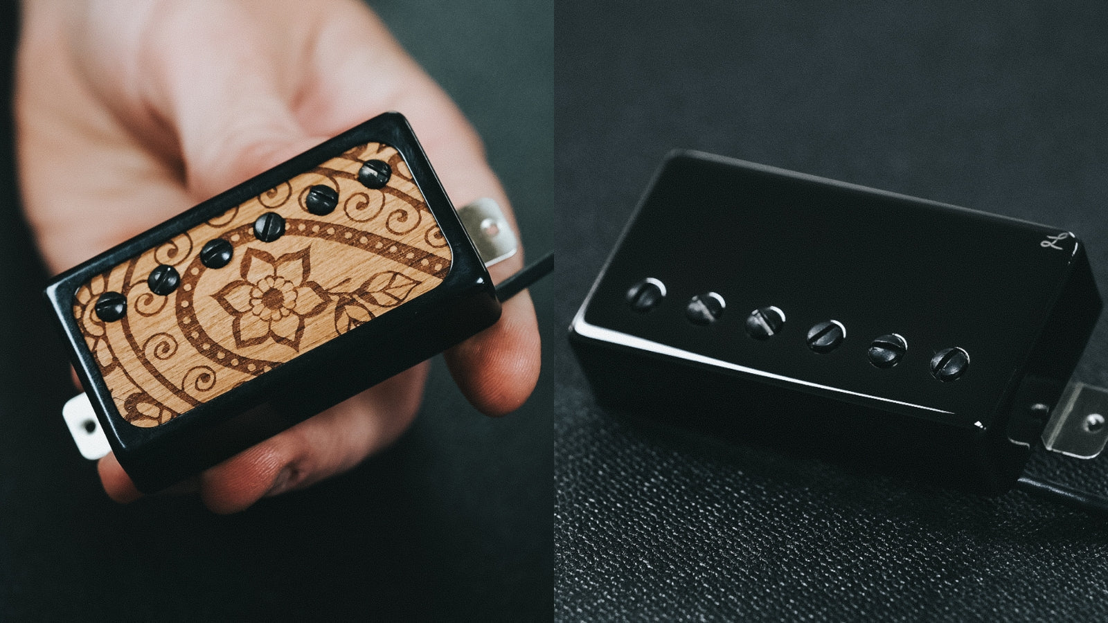 Humbucker cover types for electric guitars