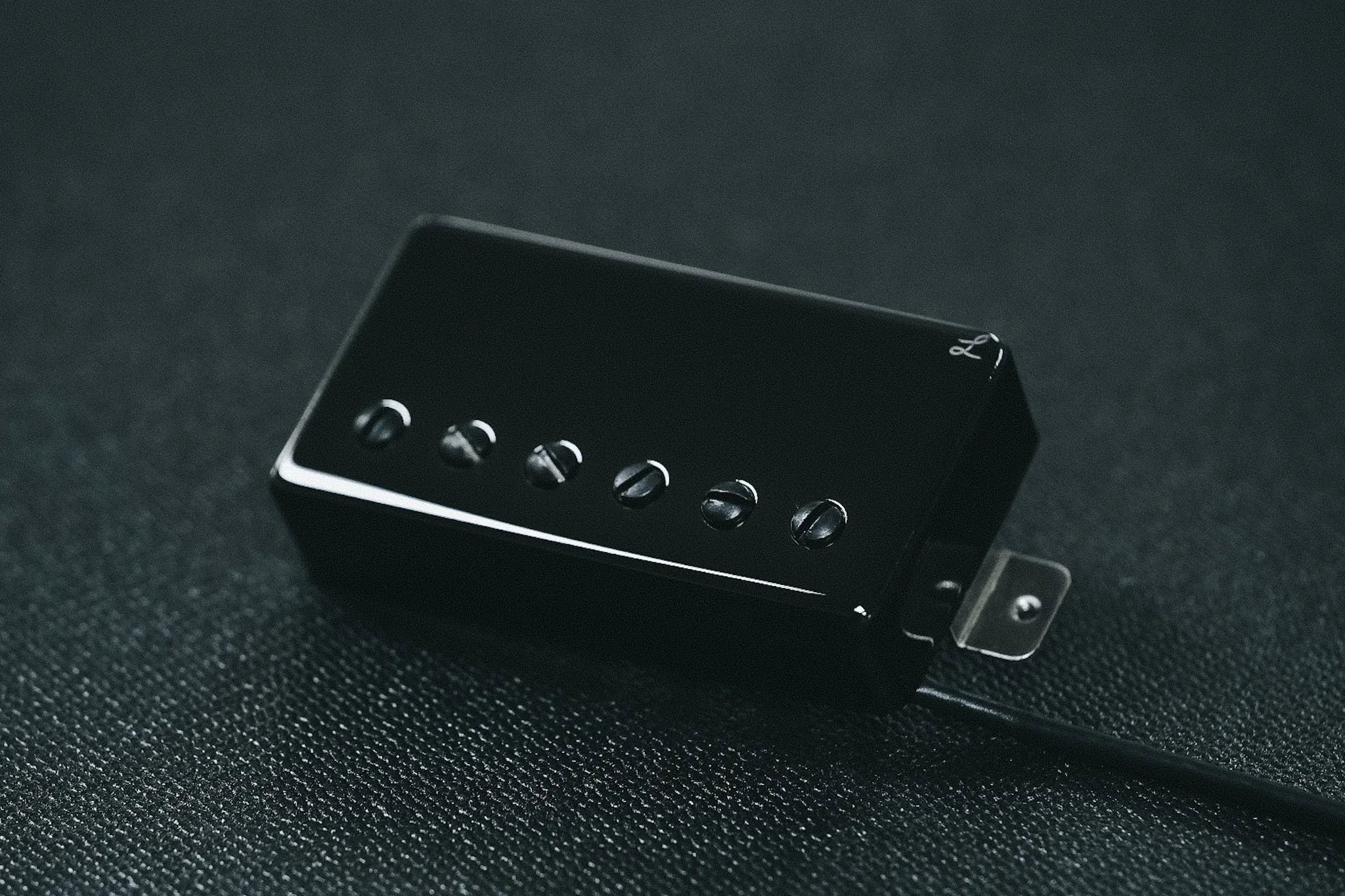 Black chrome humbucker cover