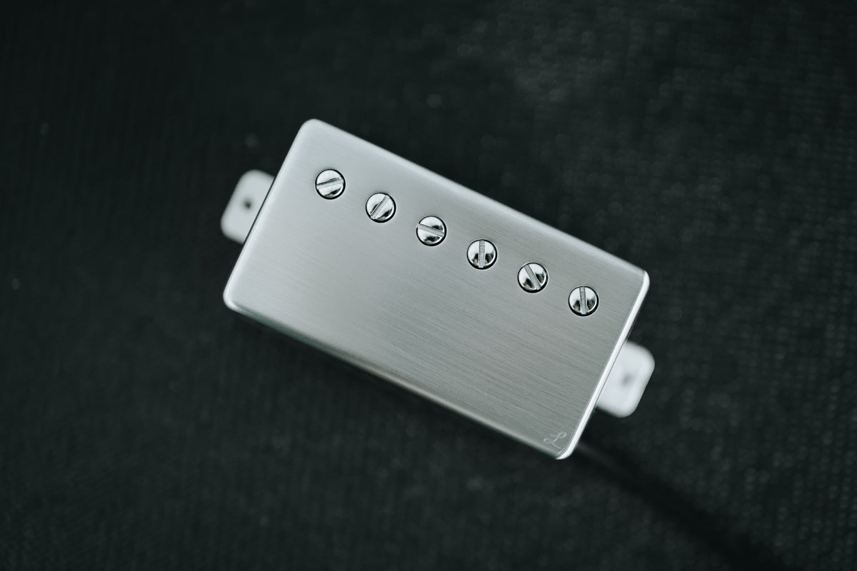 Brushed nickel Humbucker cover